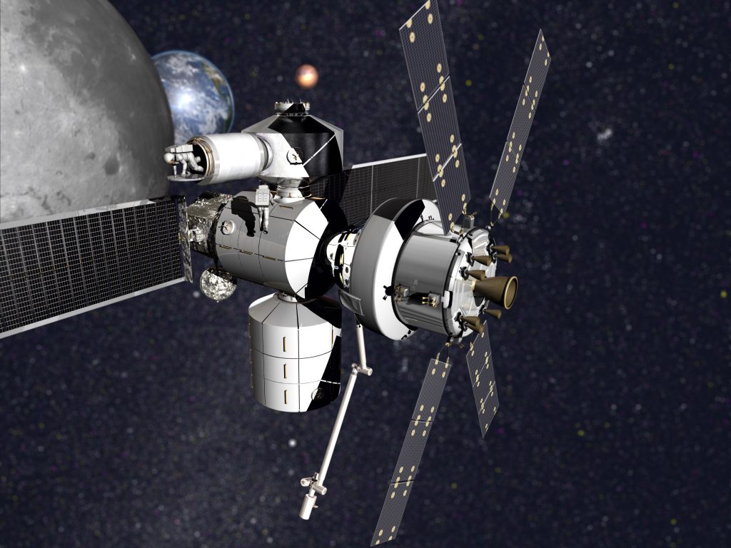 نمونه اولیه یک پایگاه فضایی بین ماه و زمین توسط لاکهید مارتین تکمیل شد