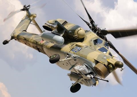 آزمایش بالگرد Mi-26T2V توسط ارتش روسیه