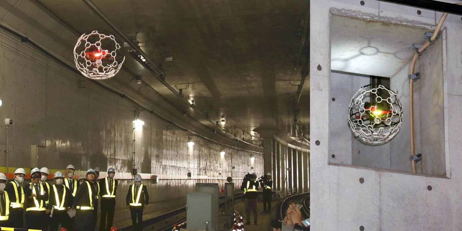 استفاده از پهپادها برای بازرسی تونل‌های مترو در توکیو