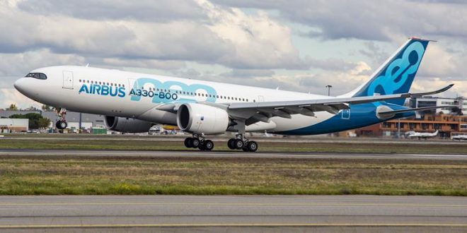 هواپیمای A330-800 صلاحیت پرواز را برای مدت زمان بالای ۱۸۰ دقیقه دریافت کرد