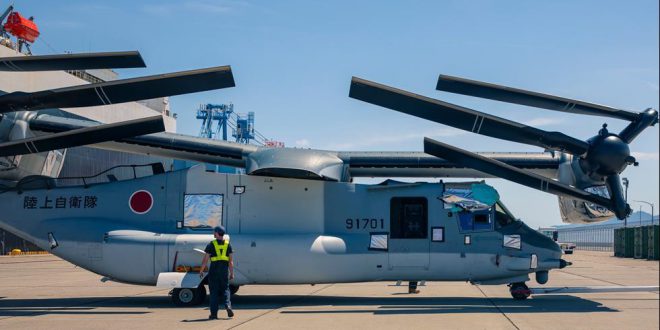 اولین فروندهای V-22 Osprey توکیو به ژاپن می‌رسد